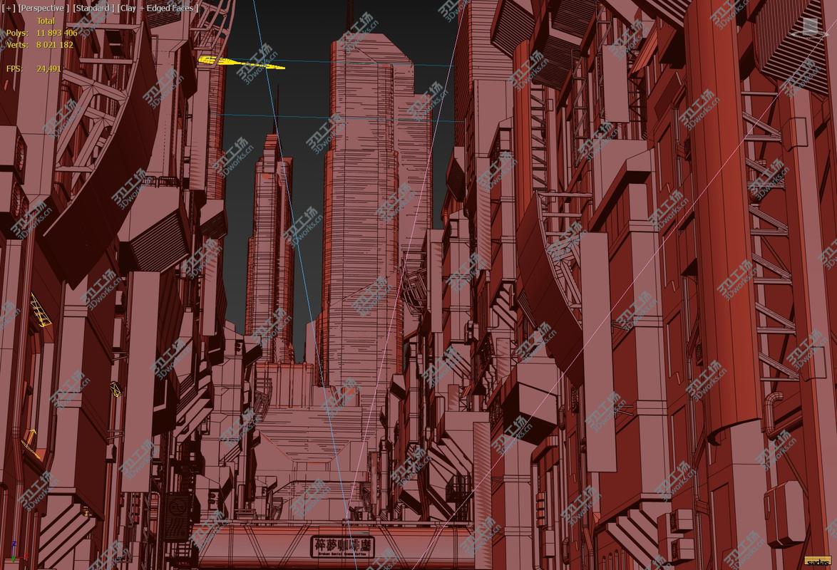 images/goods_img/202104094/3D Future City Concept Cyberpunk/4.jpg